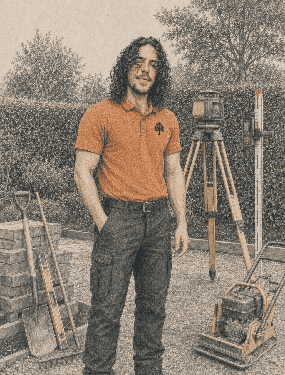 Max working on site